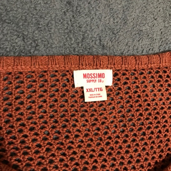 PLUS SIZE Rust Orange Cable Knit Sweater - Picture 4 of 4